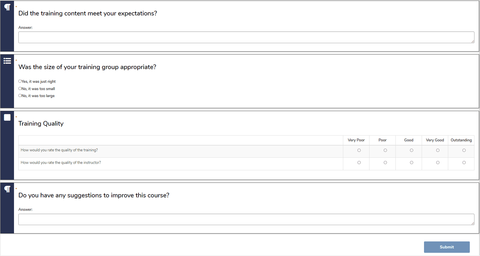 survey Online Training